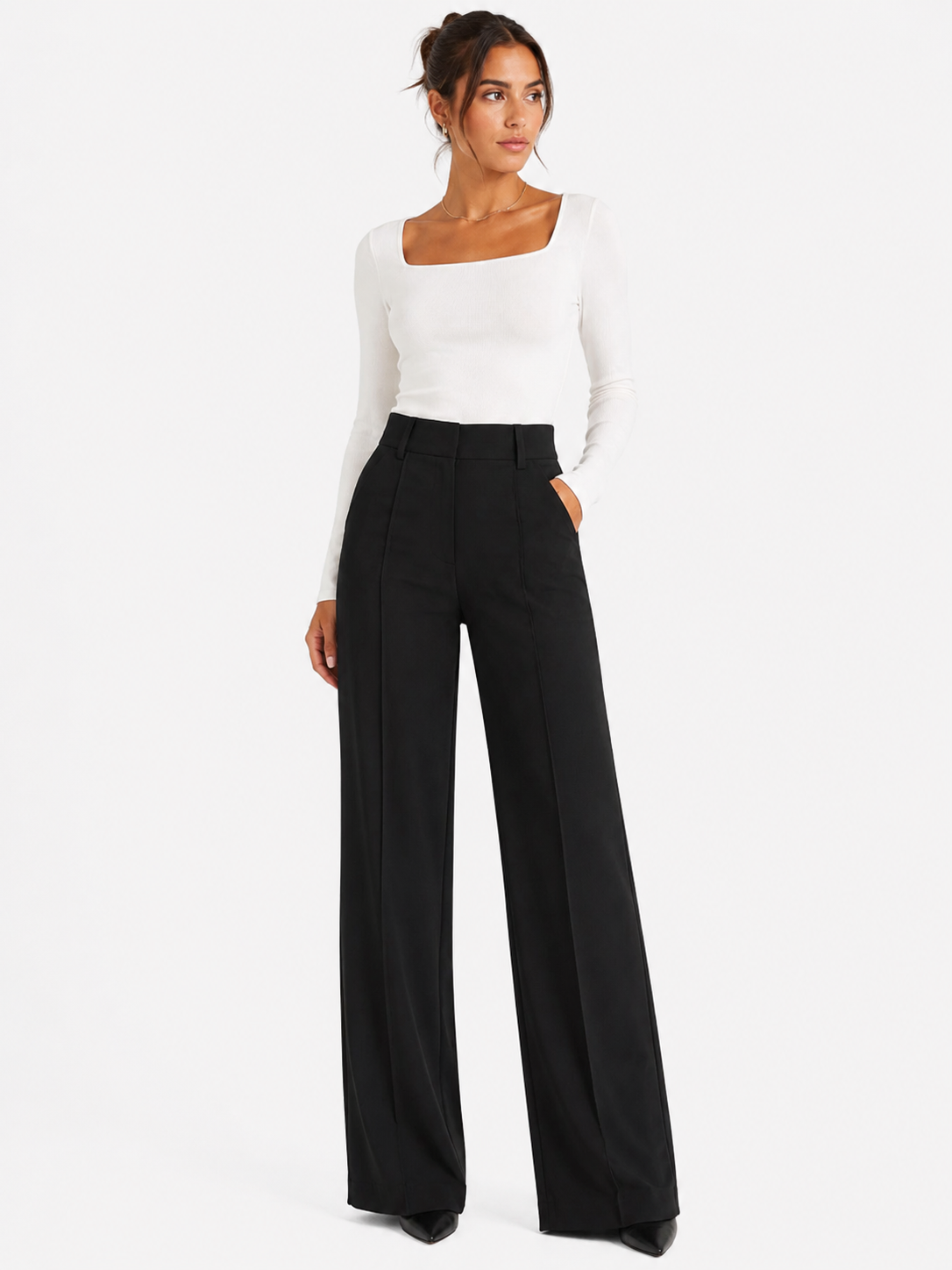 Aria - Pantalón de pierna ancha