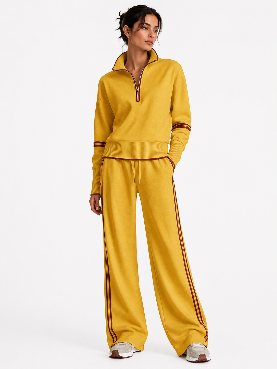 Velaris - Conjunto de dos piezas con pantalón de pierna ancha