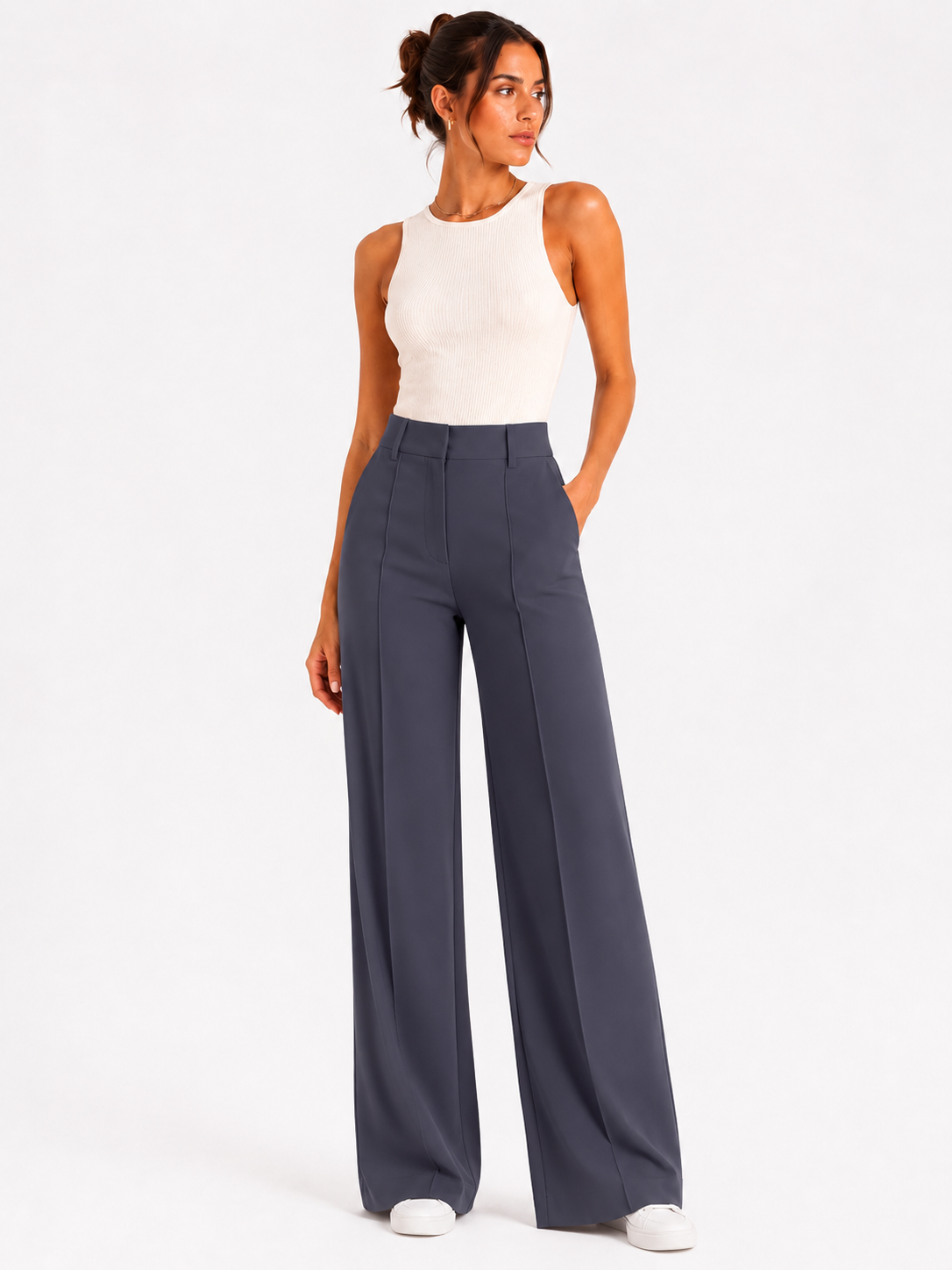 Aria - Pantalón de pierna ancha